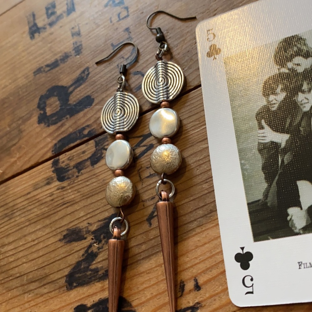 1 PAIR LEFT upcycled earrings FREE WITH A PURCHASE - Picture 13 of 17